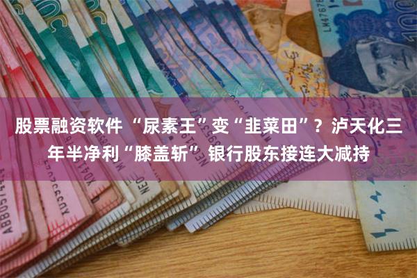 股票融资软件 “尿素王”变“韭菜田”？泸天化三年半净利“膝盖斩” 银行股东接连大减持